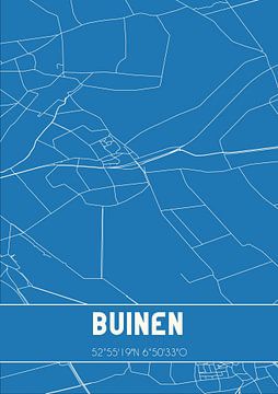 Blueprint | Carte | Buinen (Drenthe) sur Rezona