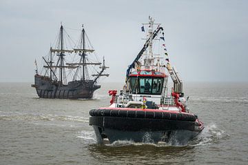 El Galeón Andalucía and Waterland DelfSail 2024 by Jan Georg Meijer
