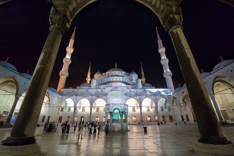 De blauwe moskee in Istanbul par Roy Poots