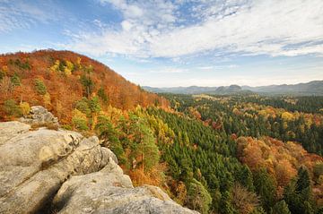 Herbstfarben im Elbsandsteingebirge - Wunderschönes Deutschland von Rolf Schnepp