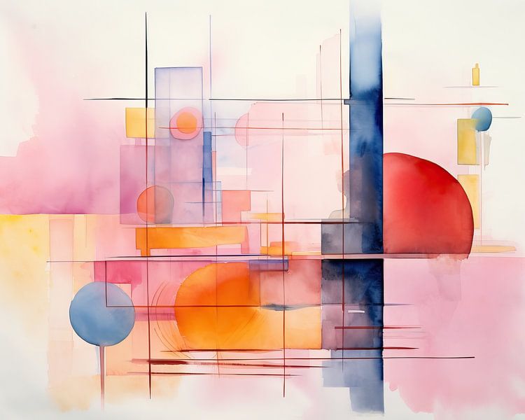 Abstract Expressionisme 406927 van Abstract Schilderij
