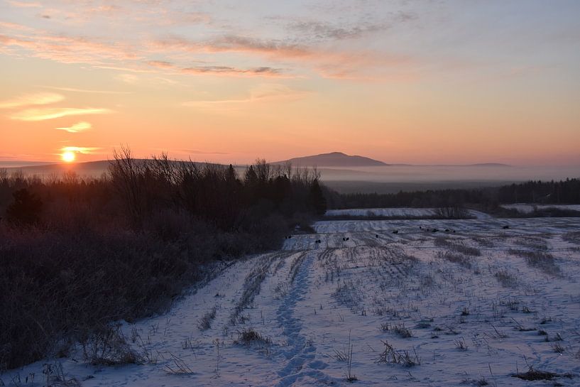 Ein Sonnenaufgang an einem Herbstmorgen von Claude Laprise