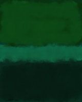 Abstract schilderij in neon gloeiende kleuren. Groen en zwart.
