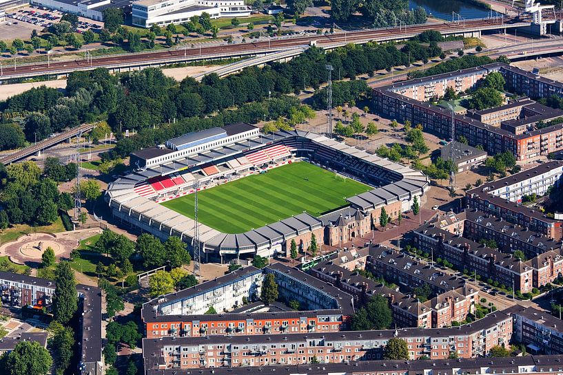 Luchtfoto Sparta stadion te Rotterdam van Anton de Zeeuw