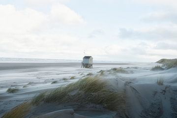 Rettungsboot-Häuschen auf Terschelling von Netty Kempkes