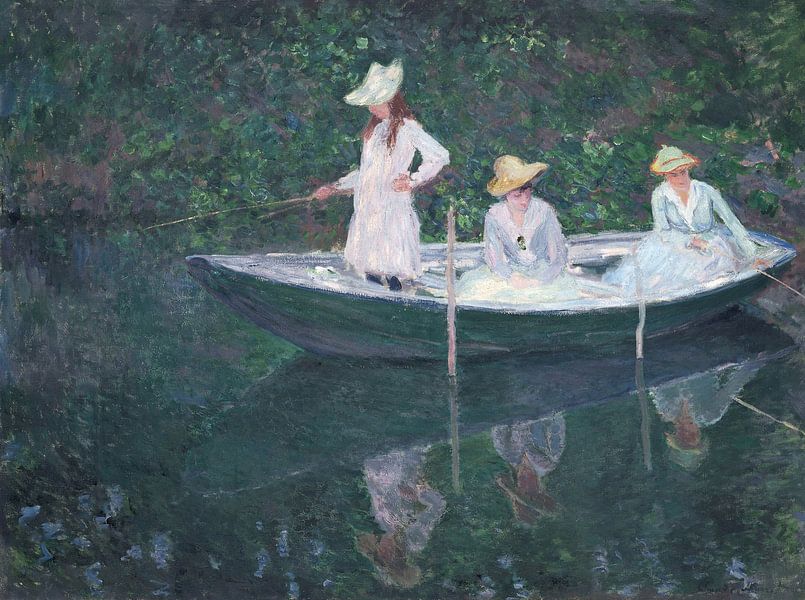 Im norwegischen Boot in Giverny, Claude Monet von Meisterhafte Meister