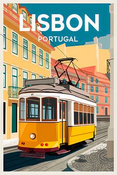 Lissabon, Portugal. van Poster Art Shop