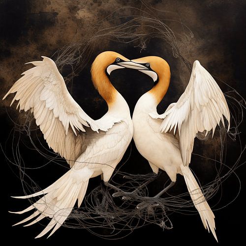 Graceful Great Gannet Romance