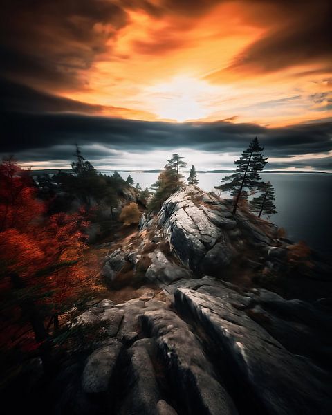 Abends am Meer von fernlichtsicht