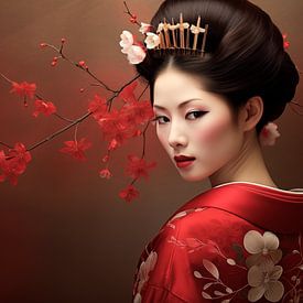 The look of a geisha by Carla van Zomeren