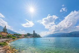Le château Scaliger de Malcesine, au bord du lac de Garde
