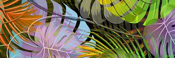 TROPICAL LEAVES COMBO-4-P3 by Pia Schneider