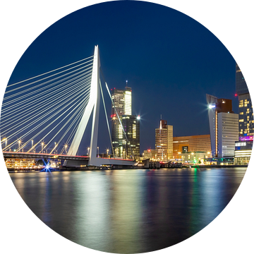 ROTTERDAM Erasmusbrug bij nacht | Panorama