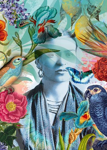 De kus van de vlinder in portretformaat van christine b-b müller