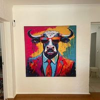 Customer photo: Pop Art Bull 02.86 by Blikvanger Schilderijen, on artframe