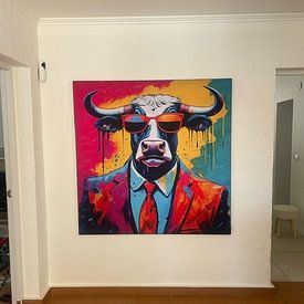 Customer photo: Pop Art Bull 02.86 by Blikvanger Schilderijen, on artframe