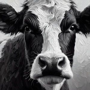 Portrait d'une vache curieuse