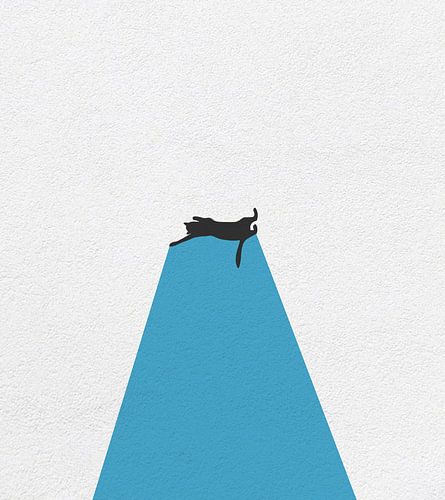 Minimal Art Faule Katze