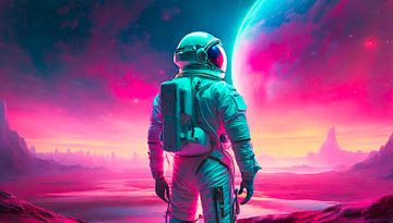 Neon Raumschiffanzug auf den Mars von Mustafa Kurnaz