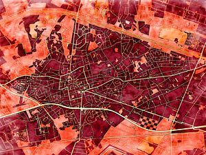 Karte von Lommel im stil 'Amber Autumn'
