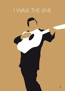 No010 MY Johnny Cash Minimal Music poster sur Chungkong Art