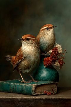 Vintage Wrens by Preet Lambon