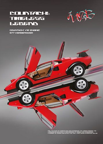Lamborghini Countach Poster