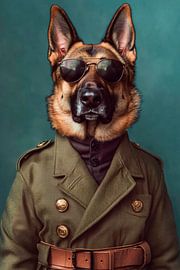 Deutscher Schäferhund von Poster Art Shop