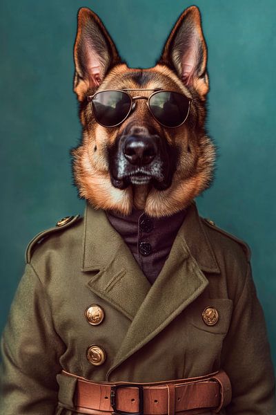 German Shepherd Dog by Poster Art Shop