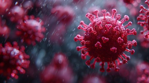 Fictional virus in colour