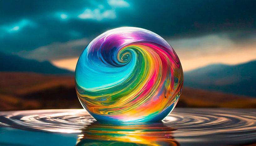 Kugel mit Verschiedene Farben von Mustafa Kurnaz