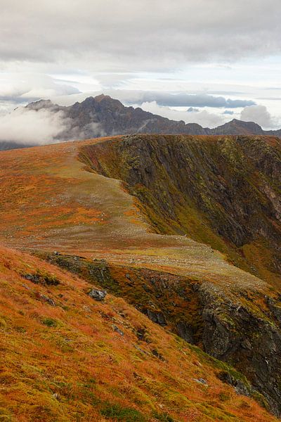 Norwegische Berge im Herbst | Lofoten, Norwegen von Jules Captures - Photography by Julia Vermeulen