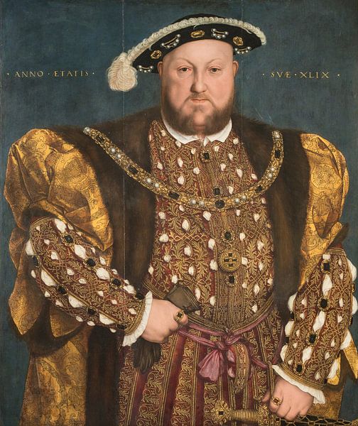 Portrait of Henry VIII, Hans Holbein the Younger by Masterful Masters