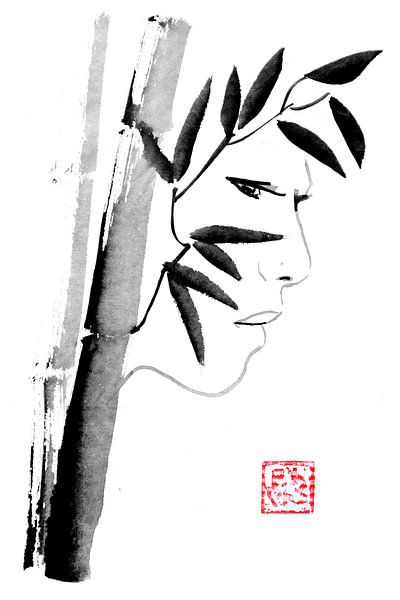 bamboo face von Péchane Sumie