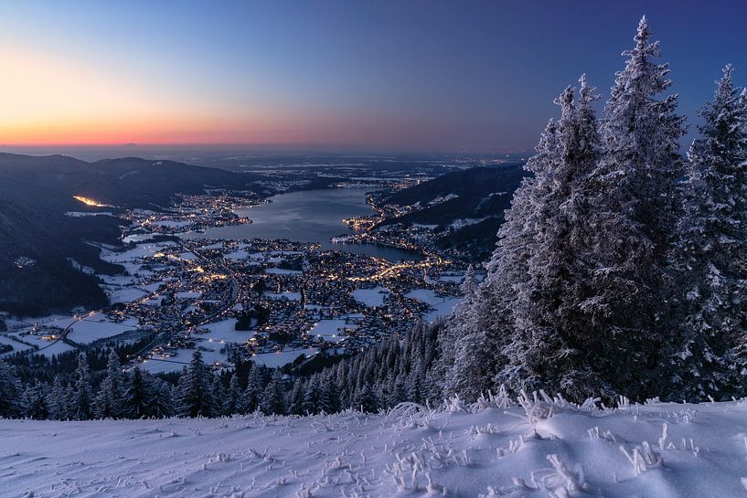 Sunset at the Tegernsee by Achim Thomae Photography
