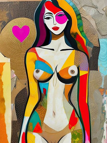 Modern Nude Portrait by Eye catching paintings
