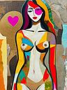 Modern Nude Portrait by Eye catching paintings thumbnail