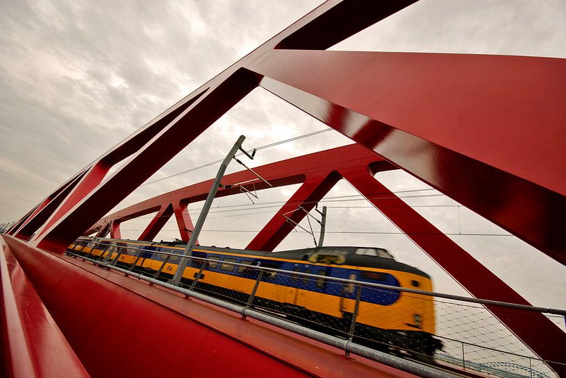 Zwolle - Railway Bridge &quot;Hanzeboog&quot; at Hattem by Maarten de Waard
