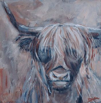 Portret Schotse Hooglander van Mieke Daenen