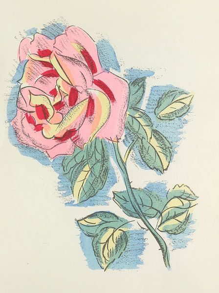 Raoul Dufy - Boek van Madrigaux (Madrigalen), tekening van Peter Balan