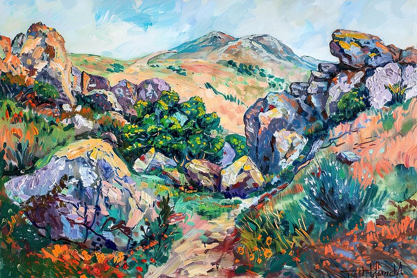 Fields | Impressionism by ARTEO Paintings