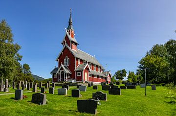 Red Wooden Church, Norway by Adelheid Smitt