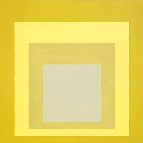 Josef Albers - Hommage au carré, jaune, blanc, 2. haute résolution