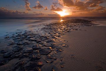 Zonsondergang op de Noordzee von Mark Scheper