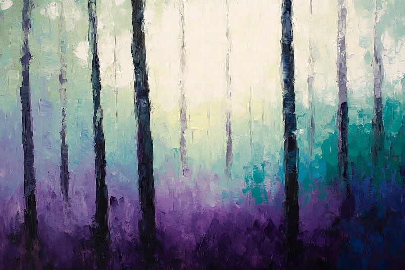 Mystischer Wald in sanften Farben von Poster Art Shop