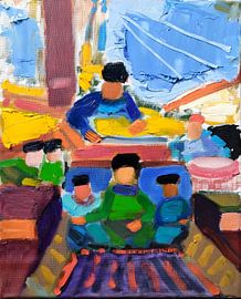 Bootsmann, Fischer in Volendam von Simon Borst