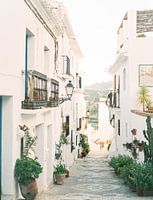 Straat in het pittoreske witte dorpje Frigiliana