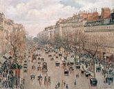 Boulevard Montmartre, Nachmittagssonne, Camille Pissarro von Meesterlijcke Meesters Miniaturansicht