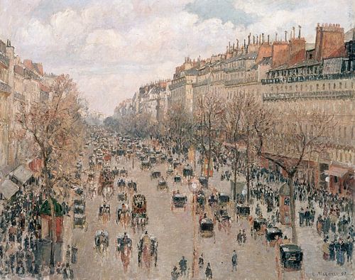 Boulevard Montmartre, namiddagzon, Camille Pissarro