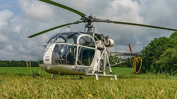 Aerospatiale SA-313 Alouette II helikopter. van Jaap van den Berg